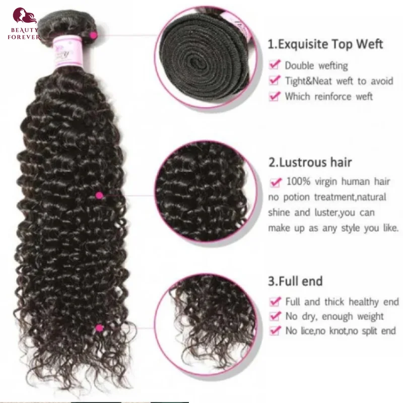 Malaysian Krullend Menselijk Haar Bundels 1/3/4 Pcs/Lot Diepe Golf Rauw Menselijk Haar Weave 100% Onverwerkte Maagdelijke Menselijk Haar Bundels