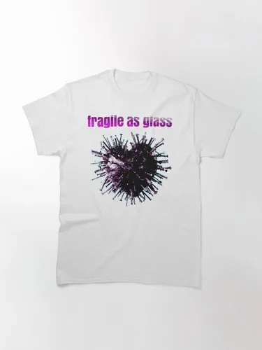 

BEST TO BUY Fragile Glass Nail heart Classic Made in USA Premium White L T-Shirt