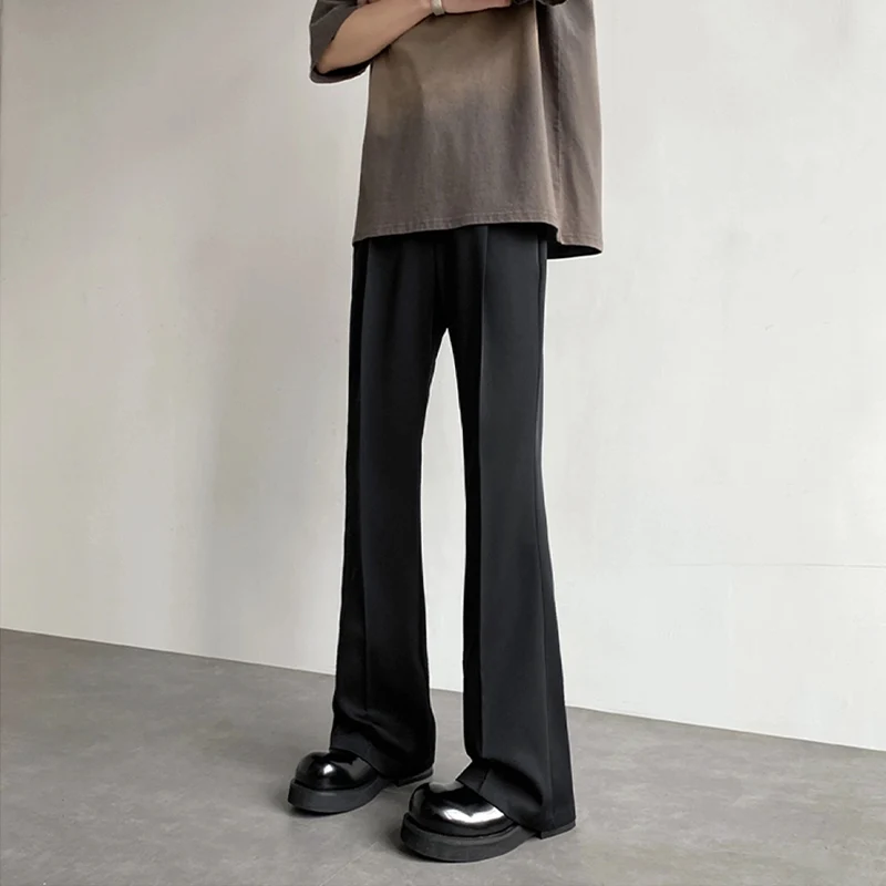 

Bla Straight Leg Men's Suit Pants CleanFit Casual Flared Leg Office Wear Comfortable Straight Tube Trousers for Men