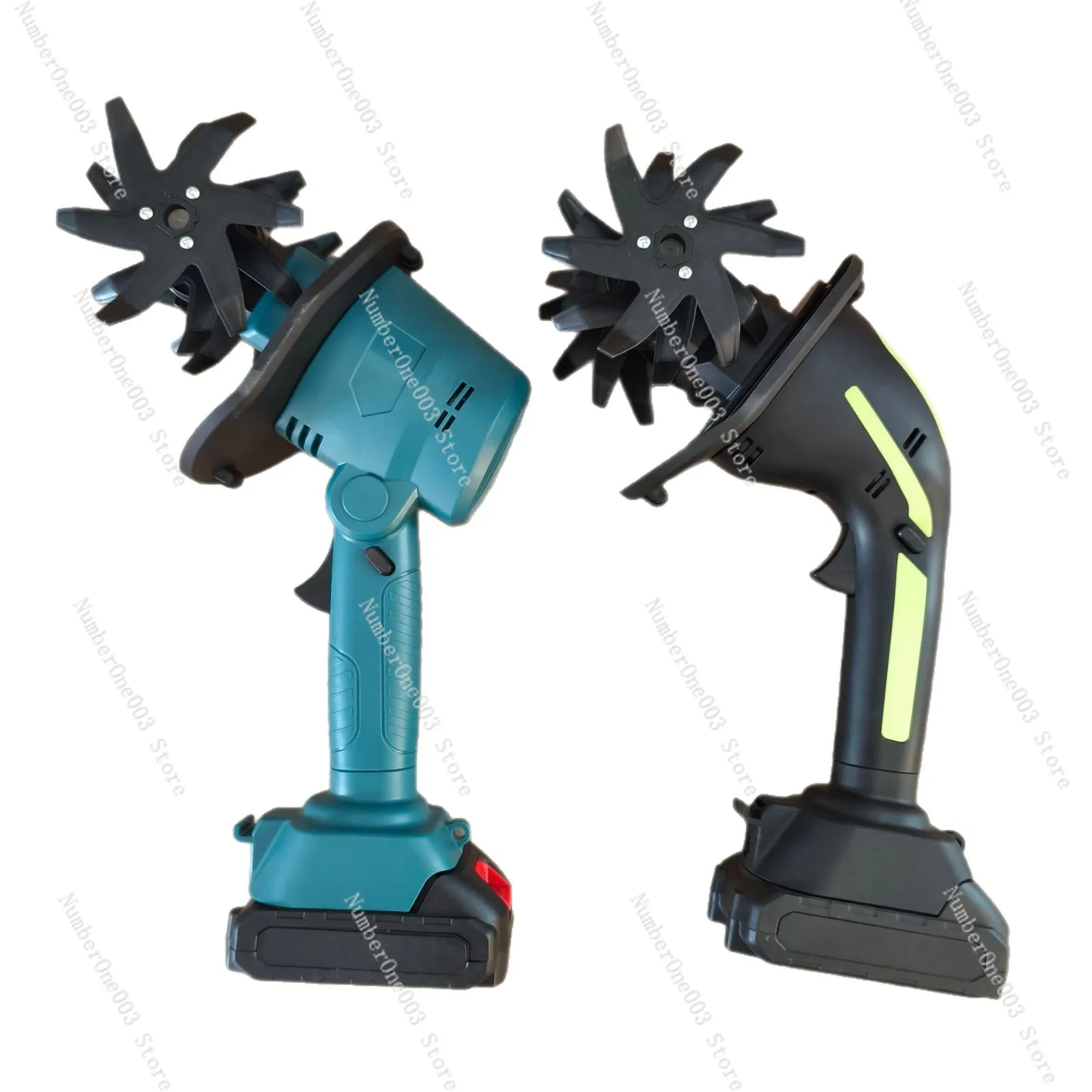 Rechargeable Mini Tiller - Cordless Electric Cultivator for Home Gardening, Vegetable and Flower Planting,Soil Loosening Machine