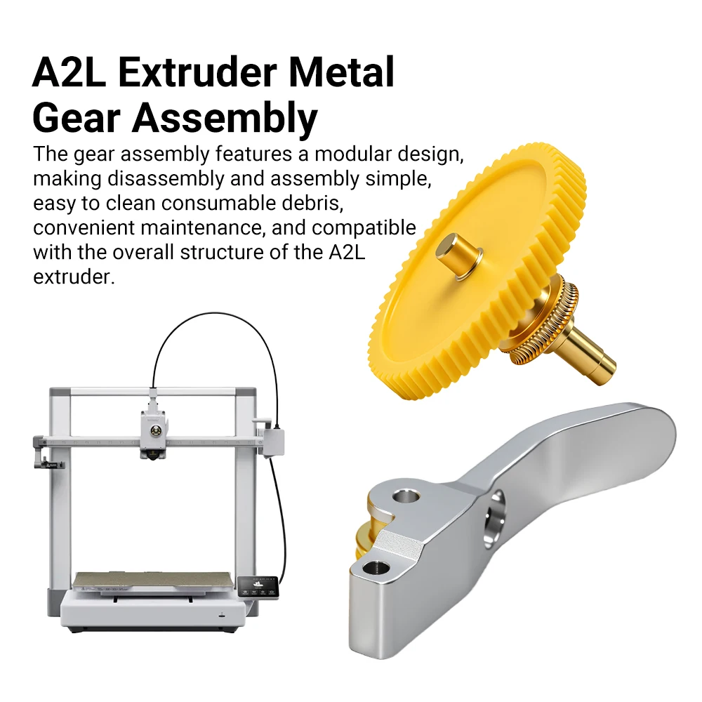 New Lab A2L Extruder Gear Assembly Includes Drive And Driven Gears As Accessory Parts For Bamboo Lab A2L Extruder Gear