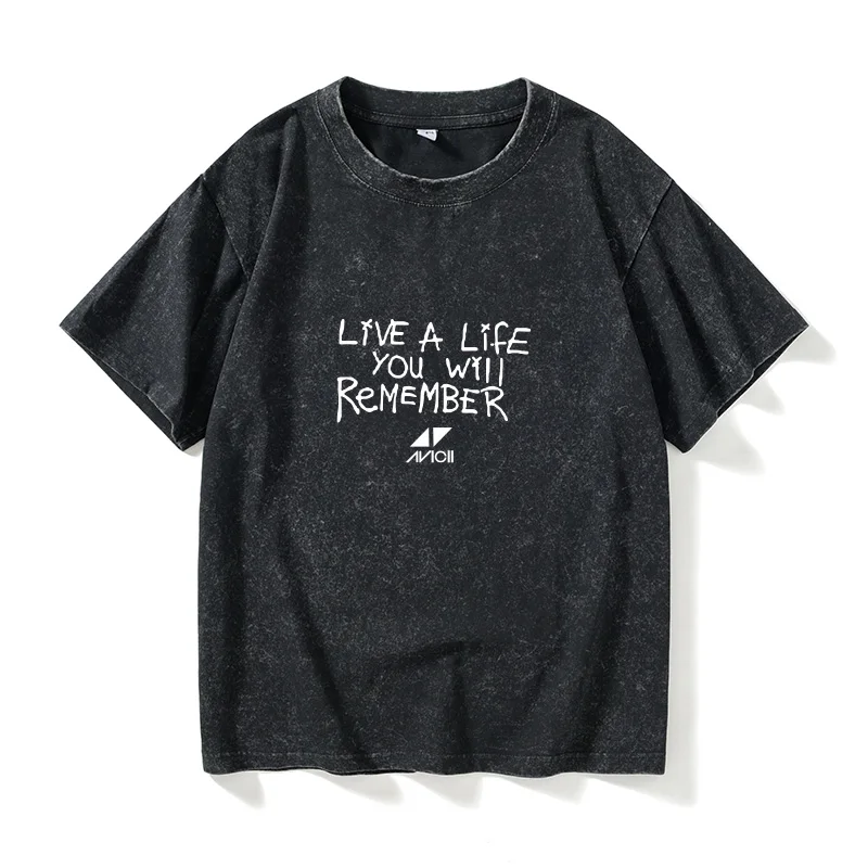

Футболка Avicii EDM Streetwear с круглым вырезом и коротким рукавом, свободного кроя, из хлопка, унисекс, большие размеры, молодежная мода, летняя, влагоотводящая