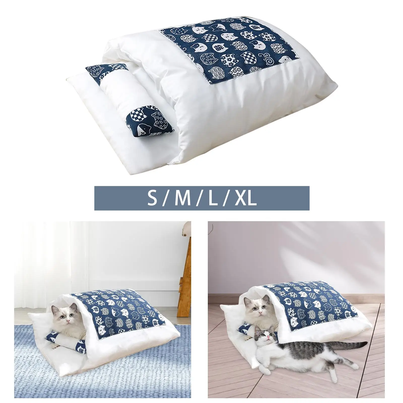 Cat Bed Snuggle Sack Pet Cat Sleeping Bag for Puppy Kitten Kitty