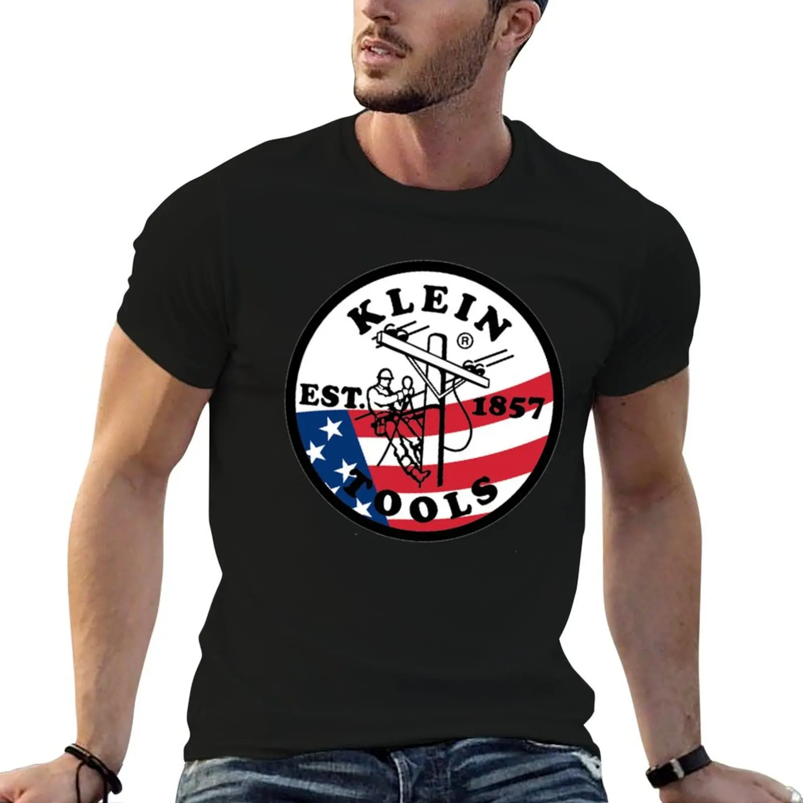 

Klein Tools - Est . 1857 Logo (USA) T-Shirt t shirt man casual t shirts for man slim fit T-Shirt