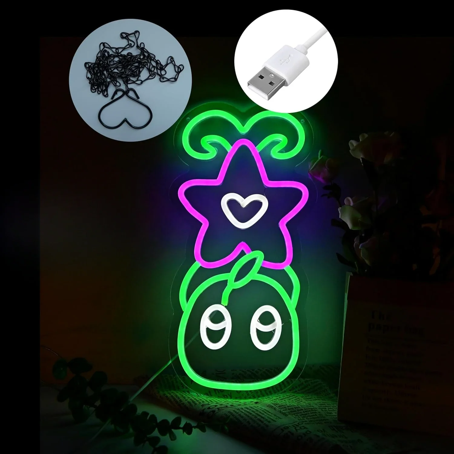 Stardew Neon Sign LED Neon Light for Gamer Room Decor Party Decor Birthday Gift Gaming Wall Decor USB Powered Gamer Gifts