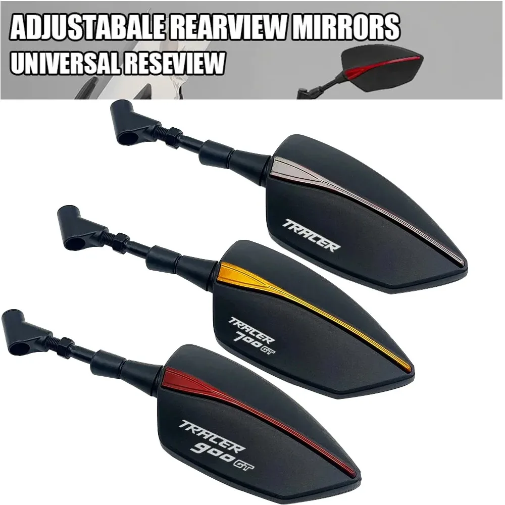 

For YAMAHA TRACER 900GT Tracer 700 900 GT Tracer700gt MT09 MT07 Motorcycle Adjustabale Side Rearview Mirrors Universal Rearview