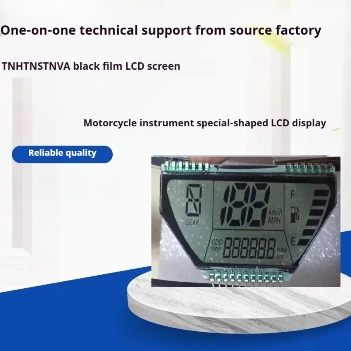 For Yamaha instrument display, motorcycle instrument display, segment code screen LCD