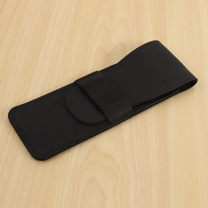 กระเป๋าเก็บดินสอหนังทำด้วยมือ2X กระเป๋าใส่ปากกาหมึกซึมหนังวัวอุปกรณ์เสริมย้อนยุควินเทจสำหรับการเดินทางวารสาร B