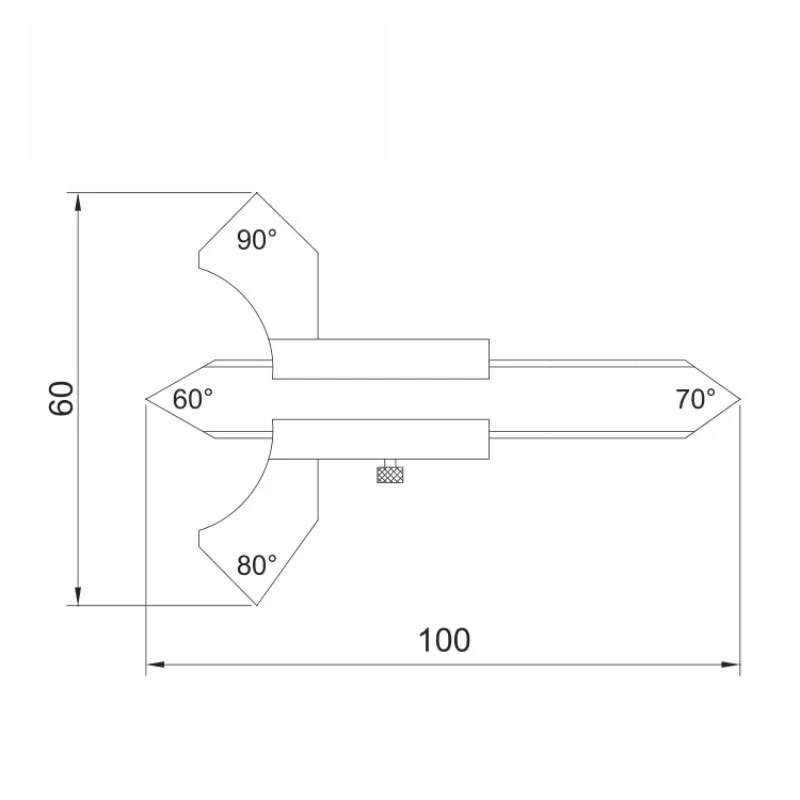 Hot Sale Dasqua Stainless Steel 20 mm Welding Gauge Weld Seam Inspection Gauge Calibrador De Soldadura