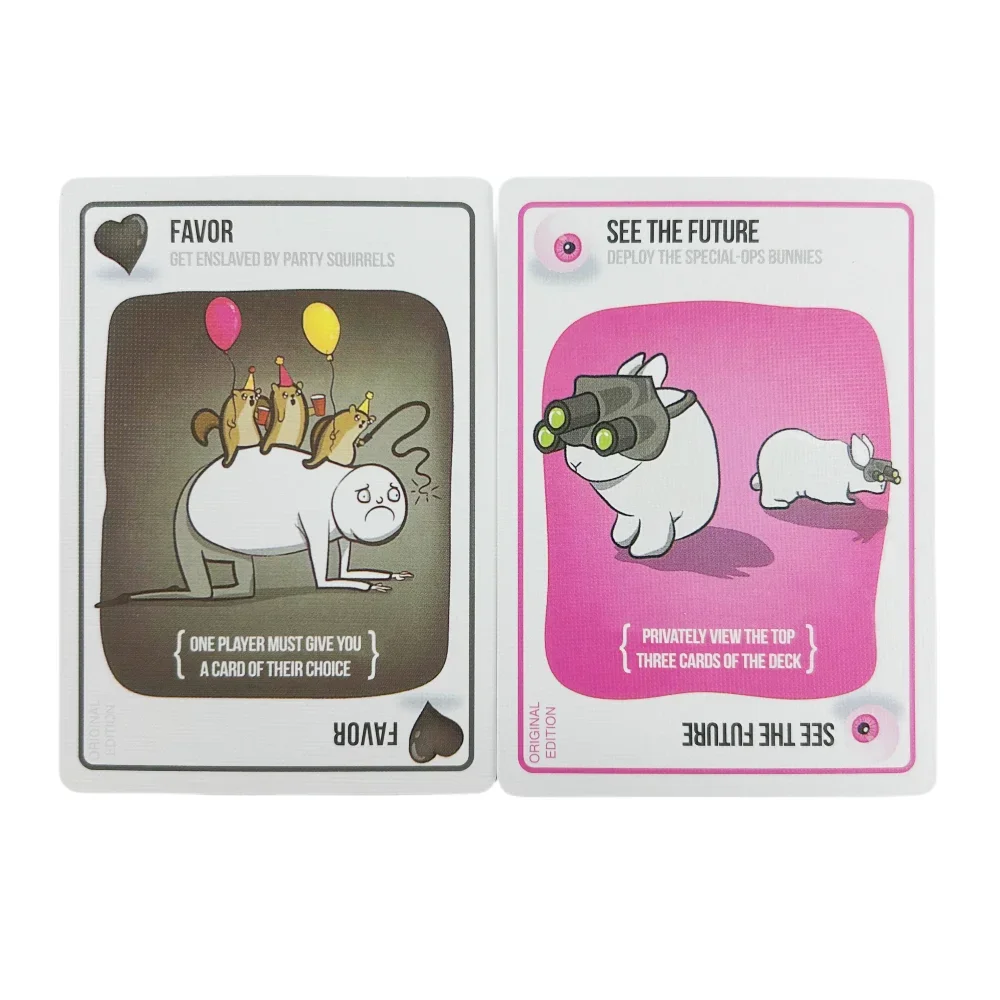 Exploding Kittens карточная игра семейная настольная колода зомби хорошо против зла издание расширения