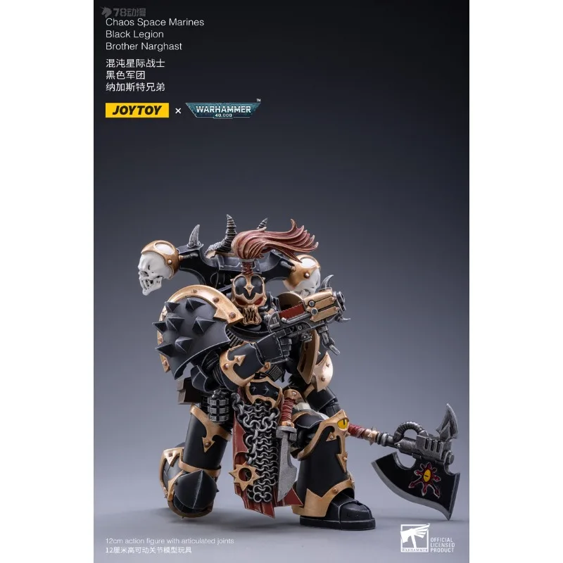 JOYTOY 正規品 JOYTOY X ウォーハンマー 40K シリーズ カオス インターステラー ウォリアーズ ブラック レギオン 二人チーム 1/18 可動モデル コレクト