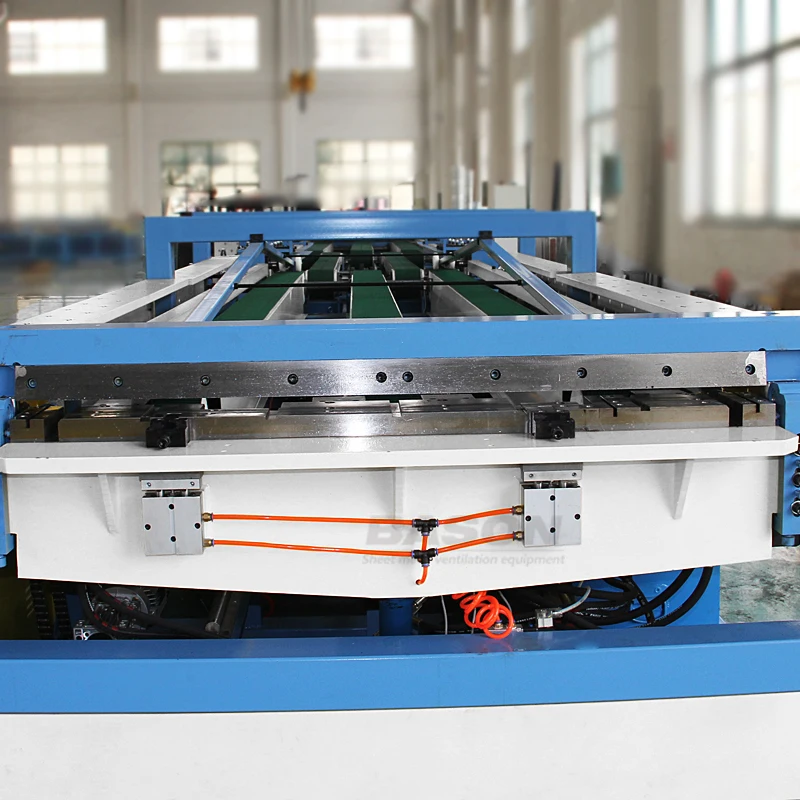 BSMT Sheet Metal Hvac Duct Making Machine Straight Auto Duct Line 5 Pipe Making Machine Rectangular Duct Manufacturing Machine