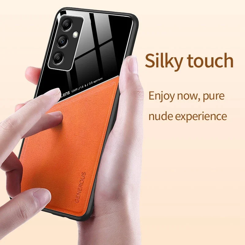 Luxury Leather Phone Case for Samsung M35 M15 M14 M34 M54 M13 M22 M23 M32 M33 M52 M62 M55 M31 Magnetic Silicone Protection Case