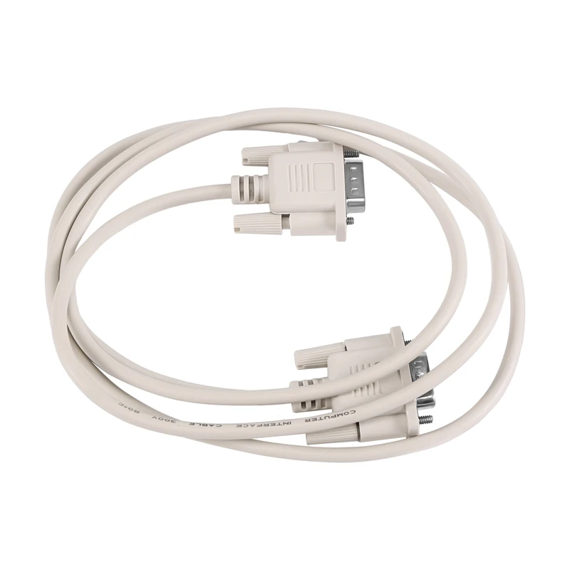 1.4M RS232 DB9 9 Pin Male Naar Vga Video 15 Pin Male Adapter Kabel Lichtgrijs