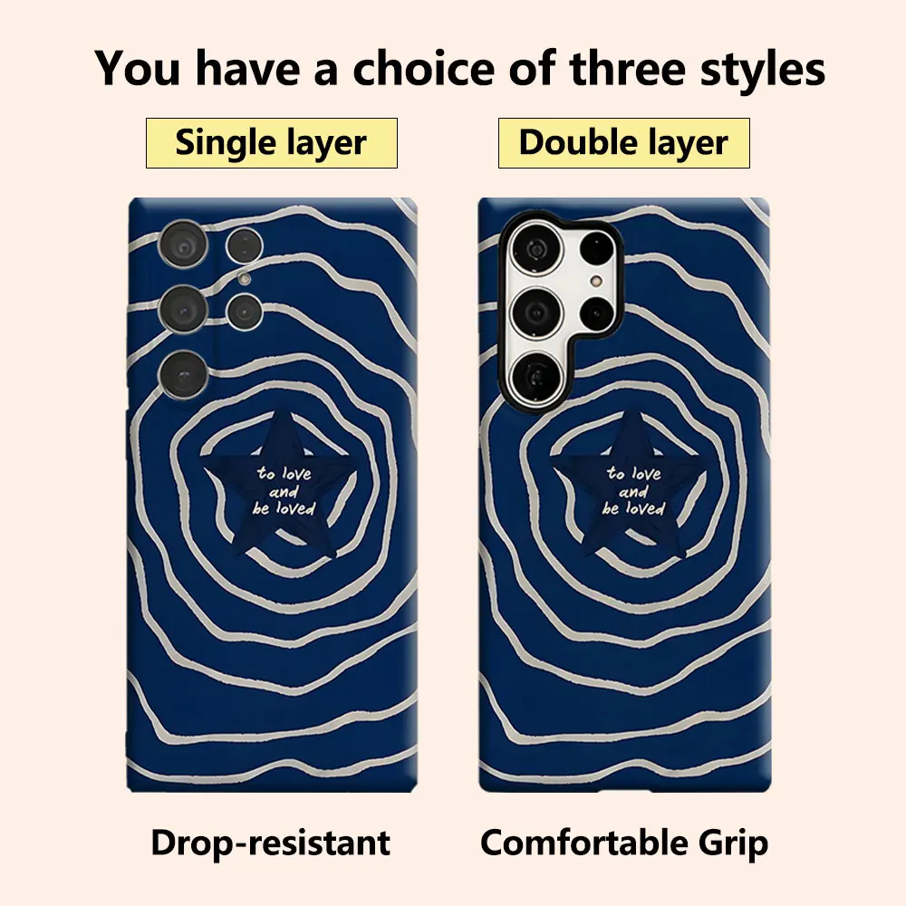 To Love and Be Loved Star Phone Case for Samsung Galaxy S26 S25 Ultra S24 S23 Ultra Plus Shockproof Double layer Back Cover