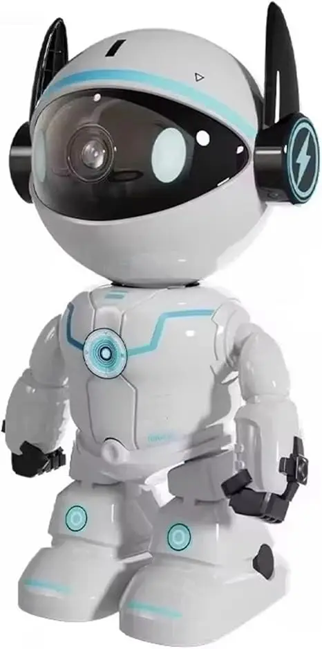 2K Robot WiFi Indoor Security Camera, Auto Tracking Two-Way Audio Night Vision, Home Baby Monitor with AI Motion Detection