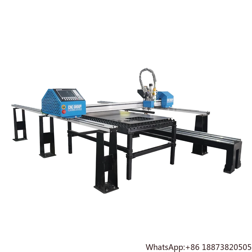 Double rail portable gantry industrial  cutting machines fiber  cutting machines for steel metal