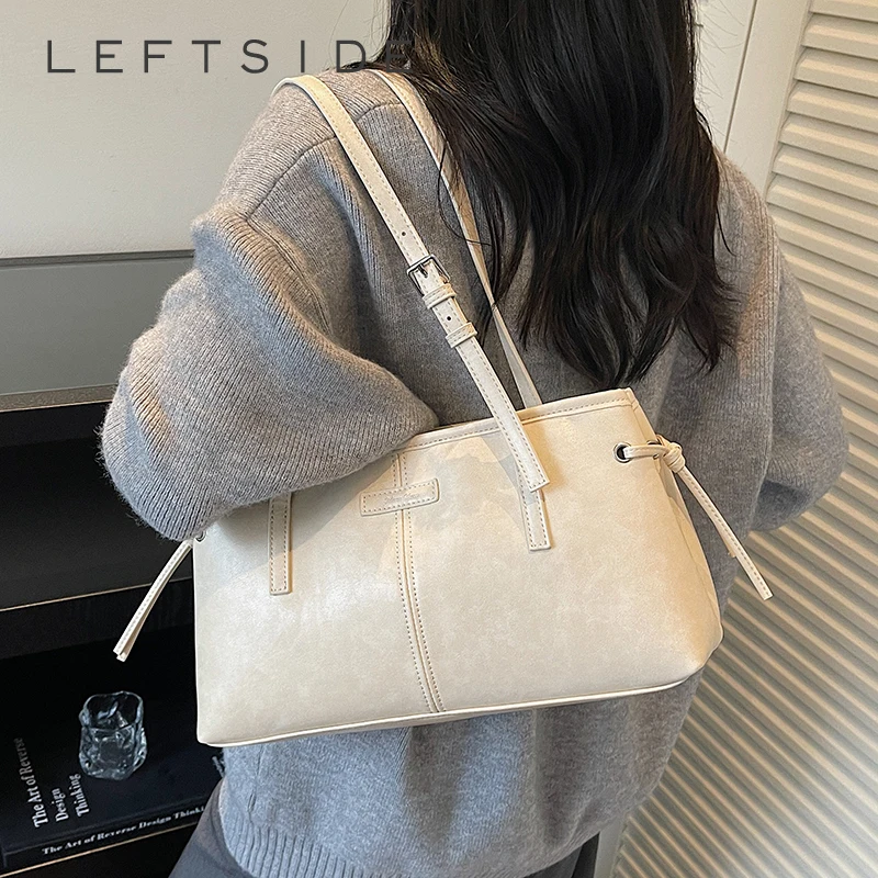 

Левая сторона, квадратная простая большая сумка из искусственной кожи для женщин, сумки на плечо, 2022, дизайнерские роскошные однотонные брендовые сумки и кошельки