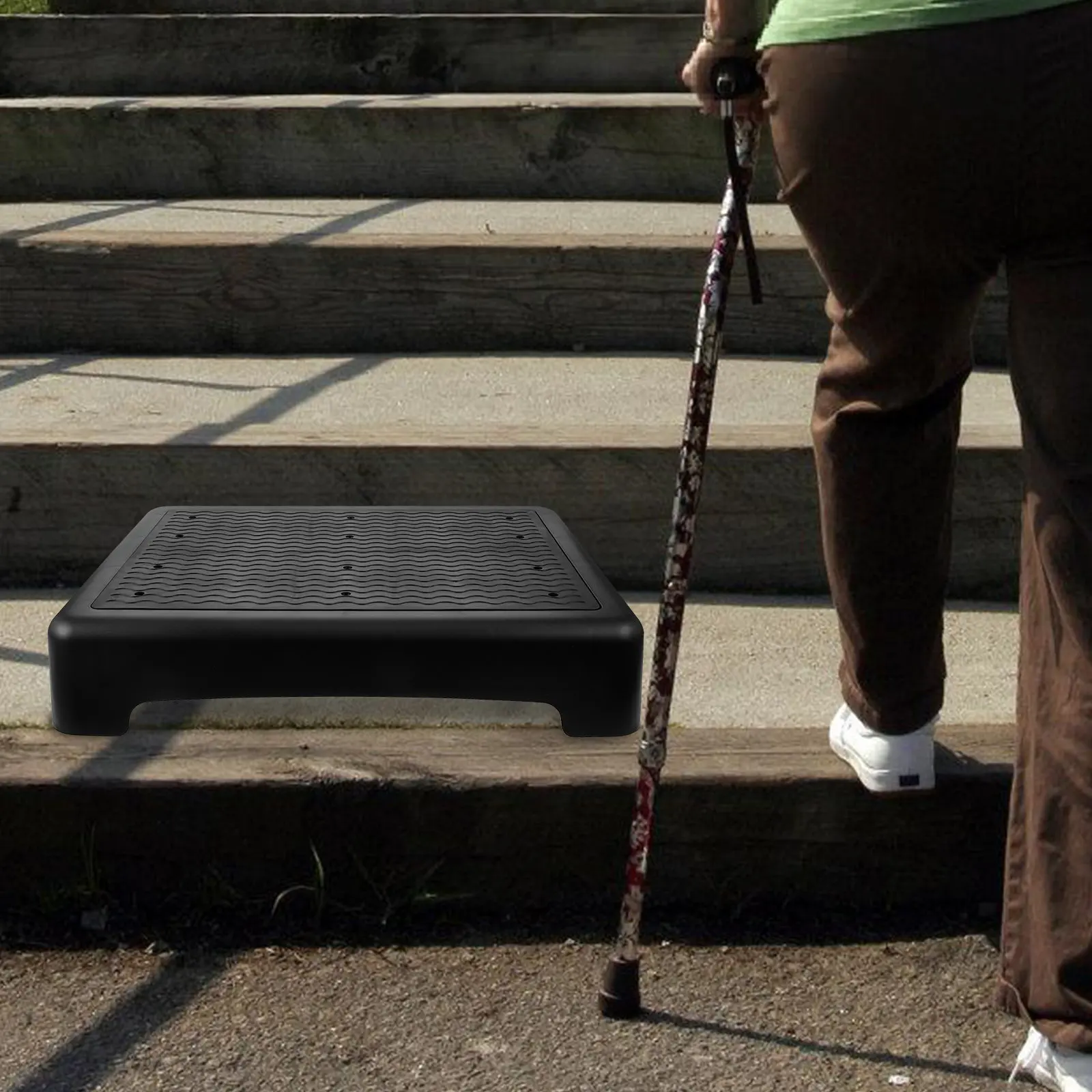 

Anti-Slip Plastic Step Stool for Elderly Lightweight Stackable Non-Slip Step Platform for Outdoor Indoor Use Small Footstool