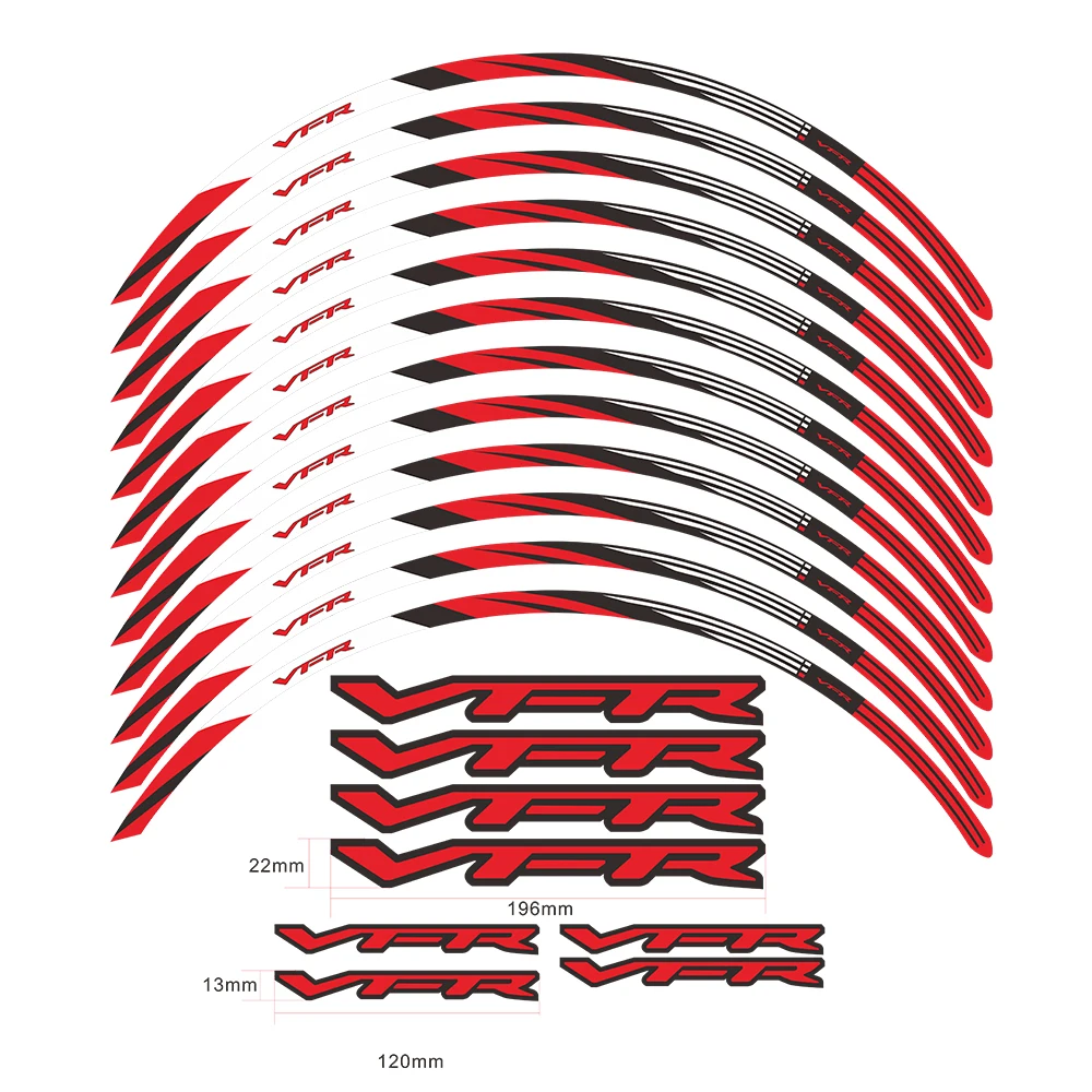 Autocollant de roue de moto étanche, bande de jante, VFR sous X, décalcomanie pour Honda VFRunder X Crosstourer, 2012-2020, 2018, accessoires