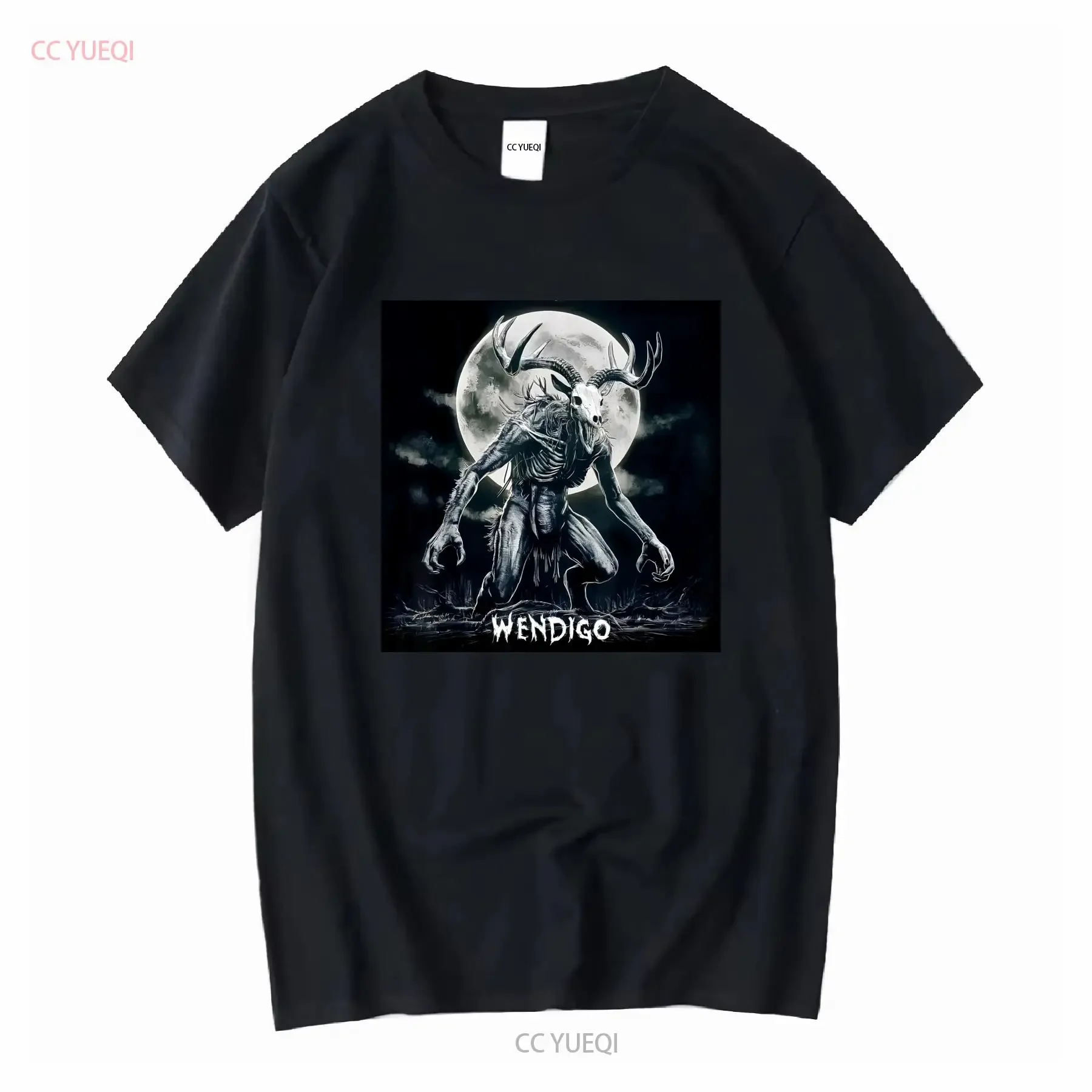NEW LIMITED Wendigo Cryptid Creepy Skinwalker Evil Horror Design T Shirt S 3XL long or short sleeves vintage Washed Slightly