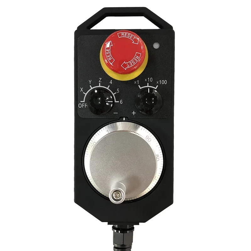 Standard CNC mpg handwheel pulse generator with emergency stop button and start button 2SJ-1-003-100-3m-J