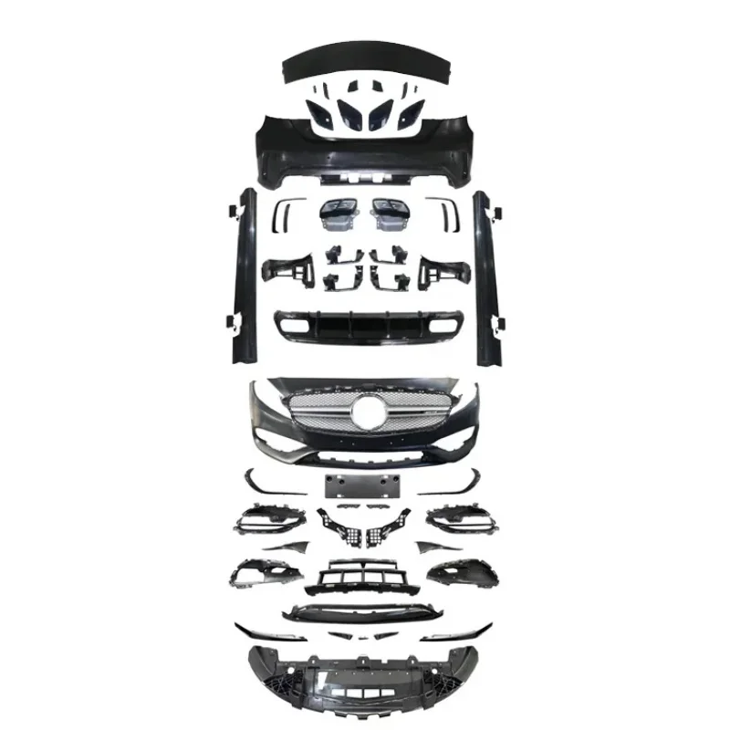 

Flying Win Auto Parts W176 Upgrade A45 Car Bumpers Side Skirt Bodykit A Class W176 A180 A200 A25