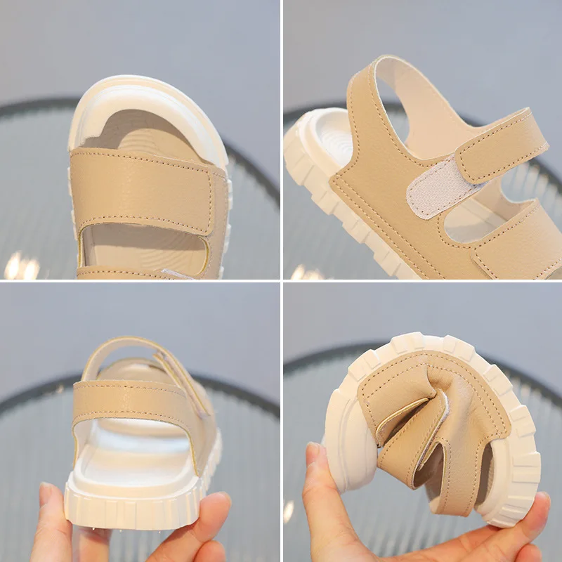 Sandalias de verano para niños y niñas, zapatos de playa, antipatadas, suaves, a la moda, novedad de 2023