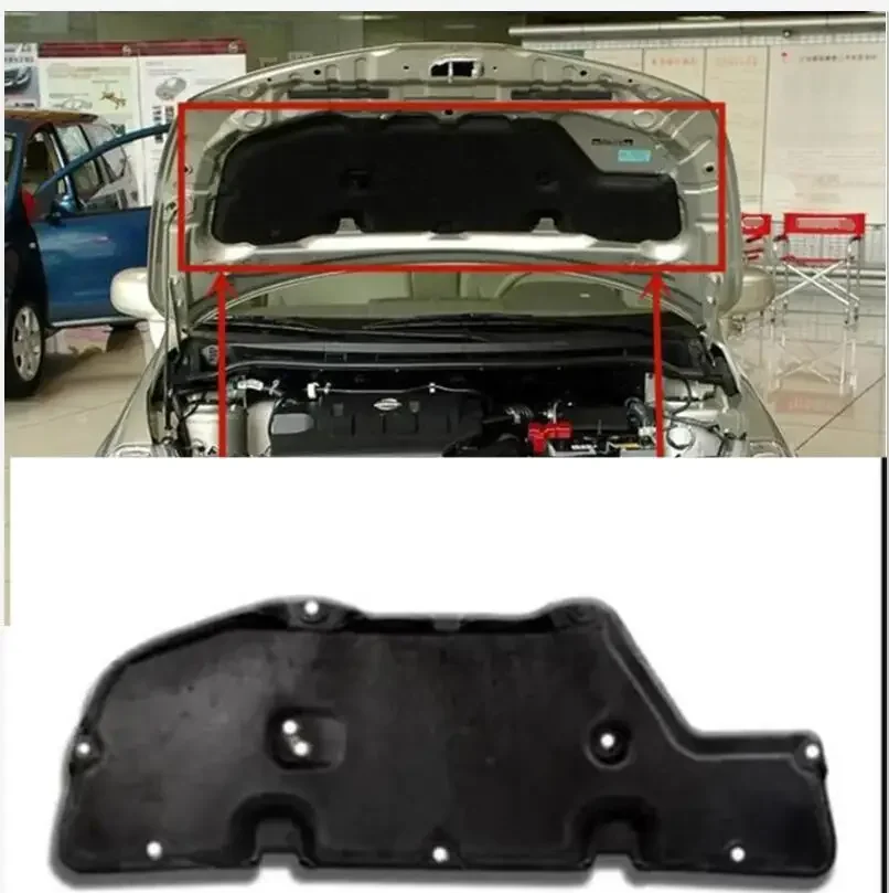 thermal insulation cotton sound insulation cotton heat insulation pad modified For 2005 2006 2007 2008 for  Nissan Tiida