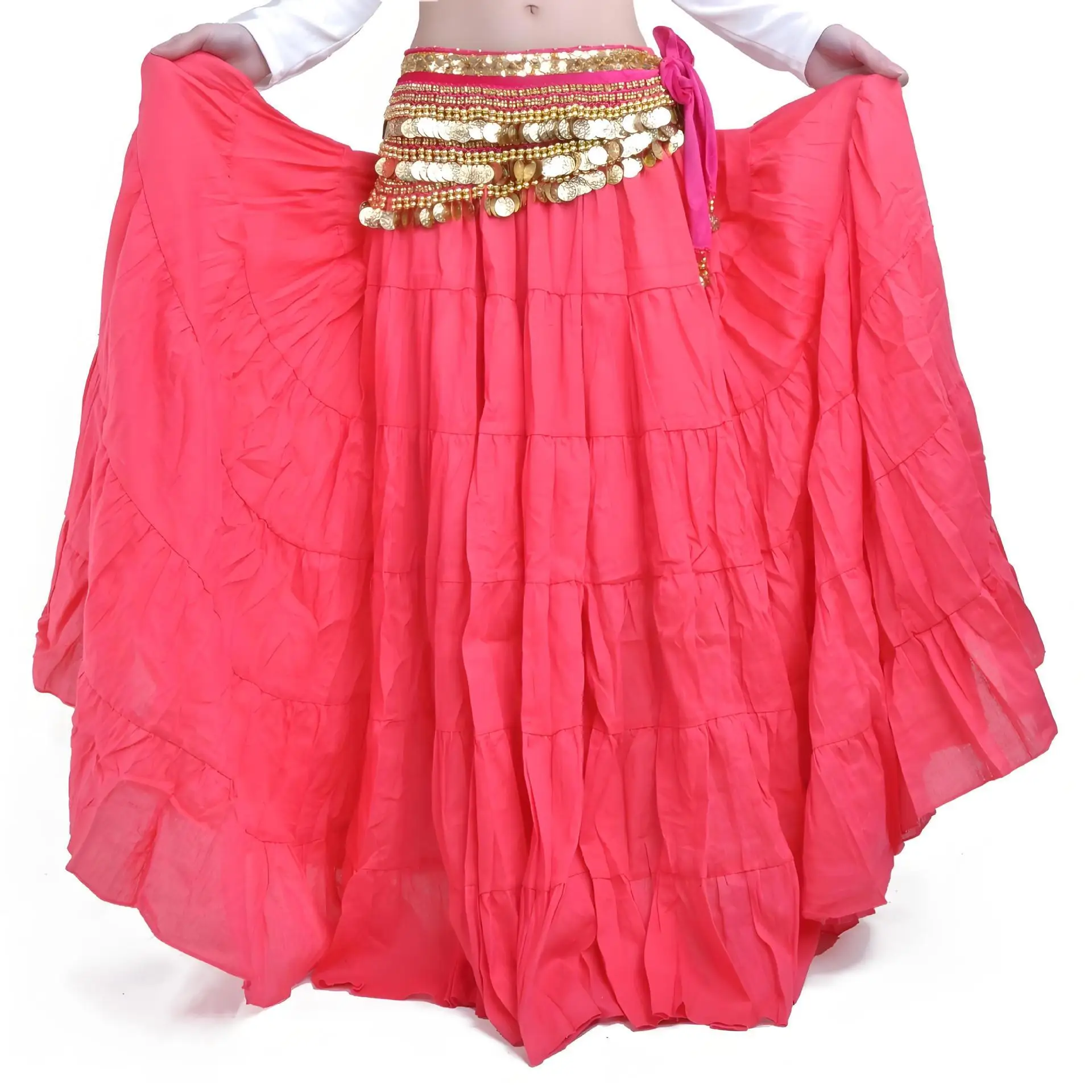 Mode chaude Tribal bohême jupe longue 8m balançoire gitane jupes femmes danse du ventre salle de bal Costume cercle complet robe
