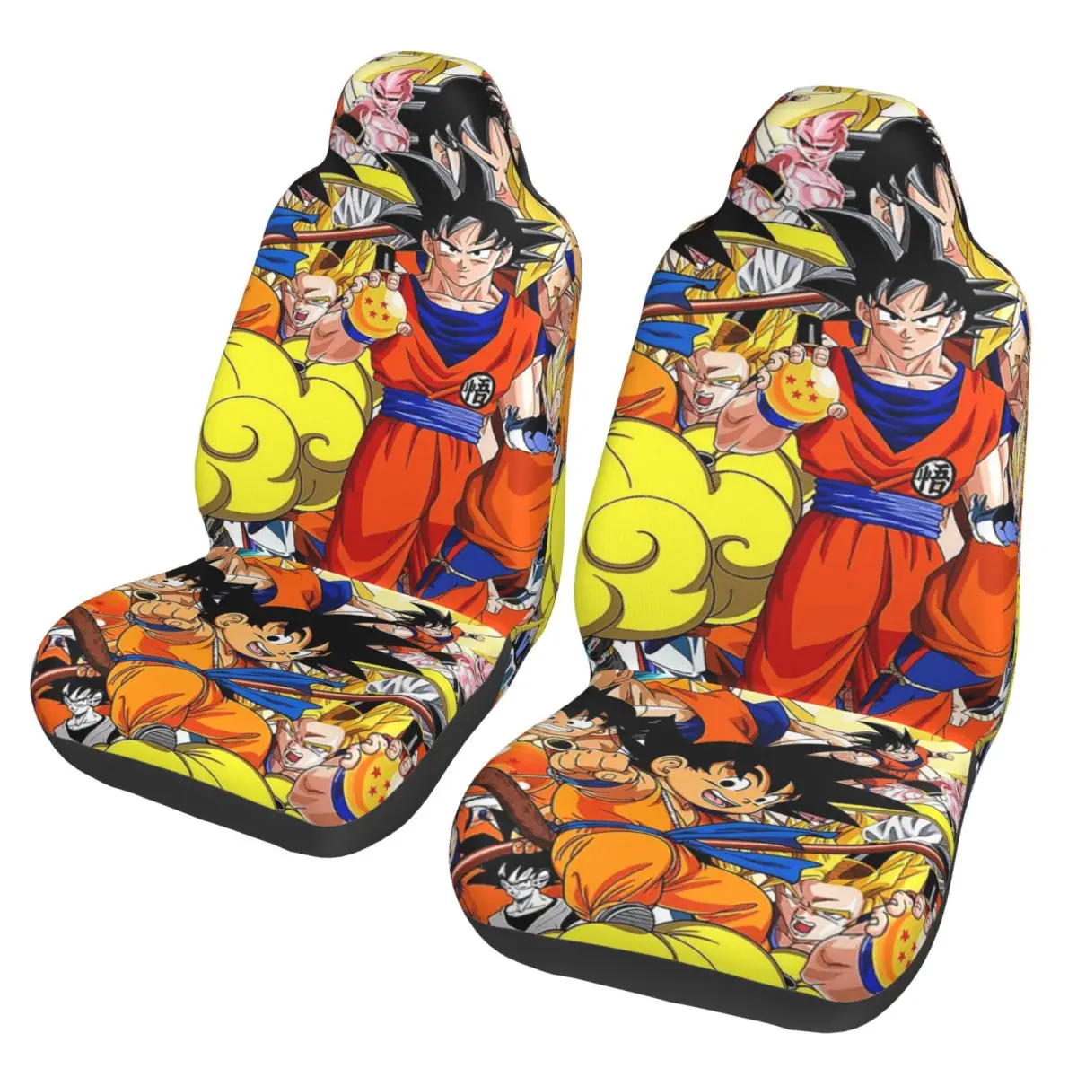 

Dragon Ball Z Goku Vegeta DBZ Универсальный чехол для автомобильного сиденья, аксессуары для интерьера, чехлы для автомобильных сидений, полиэстеровый чехол для сиденья