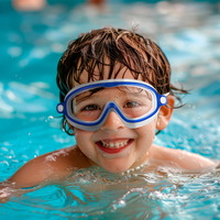 Swimming Goggles Kid Waterproof Swim Glasses Boys Girls Pool Beach Eyewear Children Anti-Fog Diving Goggles Mask