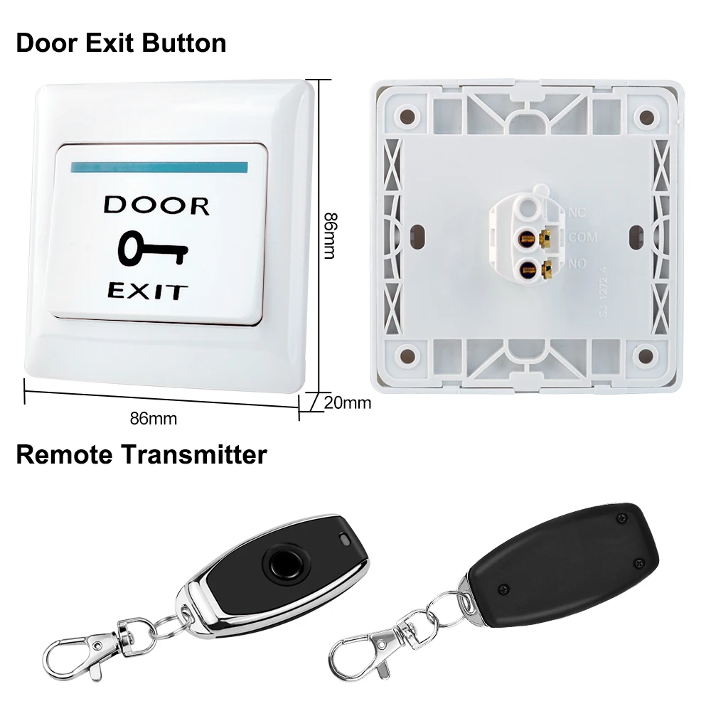 WiFi Tuya APP Door Access Control System Kit Wireless Remote Unlock Gate Door Opener, Home 180KG Electric Magnetic Strike Locks