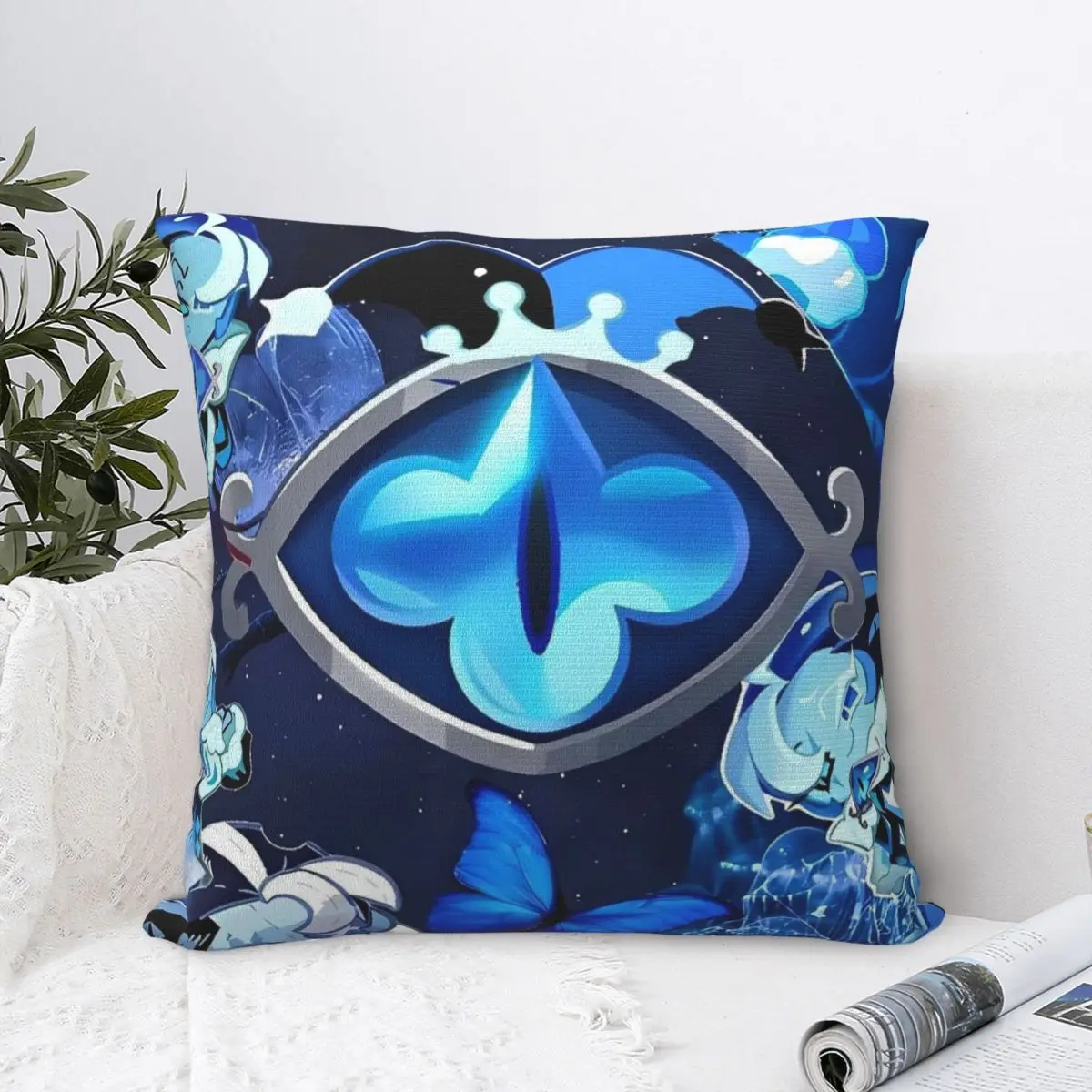 Cookie Run Kingdom Game Shadow Milk Pillow Cover Polyester Pillow Case Cushion Cover Pattern Pillowcases For Living Room Chair
