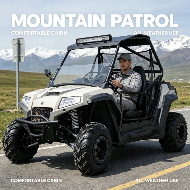 Reliable Electric Multi Passenger UTV 2 Seater Eco Resort Guest Shuttle Vehicle For International Sourcing Network