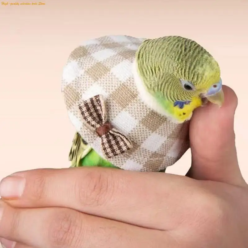 203F Adjustable Bird Elizabethan Collar Comfortable Wear to Prevents Feathered Pecking Cone Collar for Small Bird Parrots