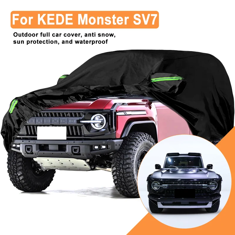 

Full Car Cover for KEDE Monster SV7 Outdoor Use - Waterproof Snowproof Sunshade, Winter & Summer Auto Protection Accessories