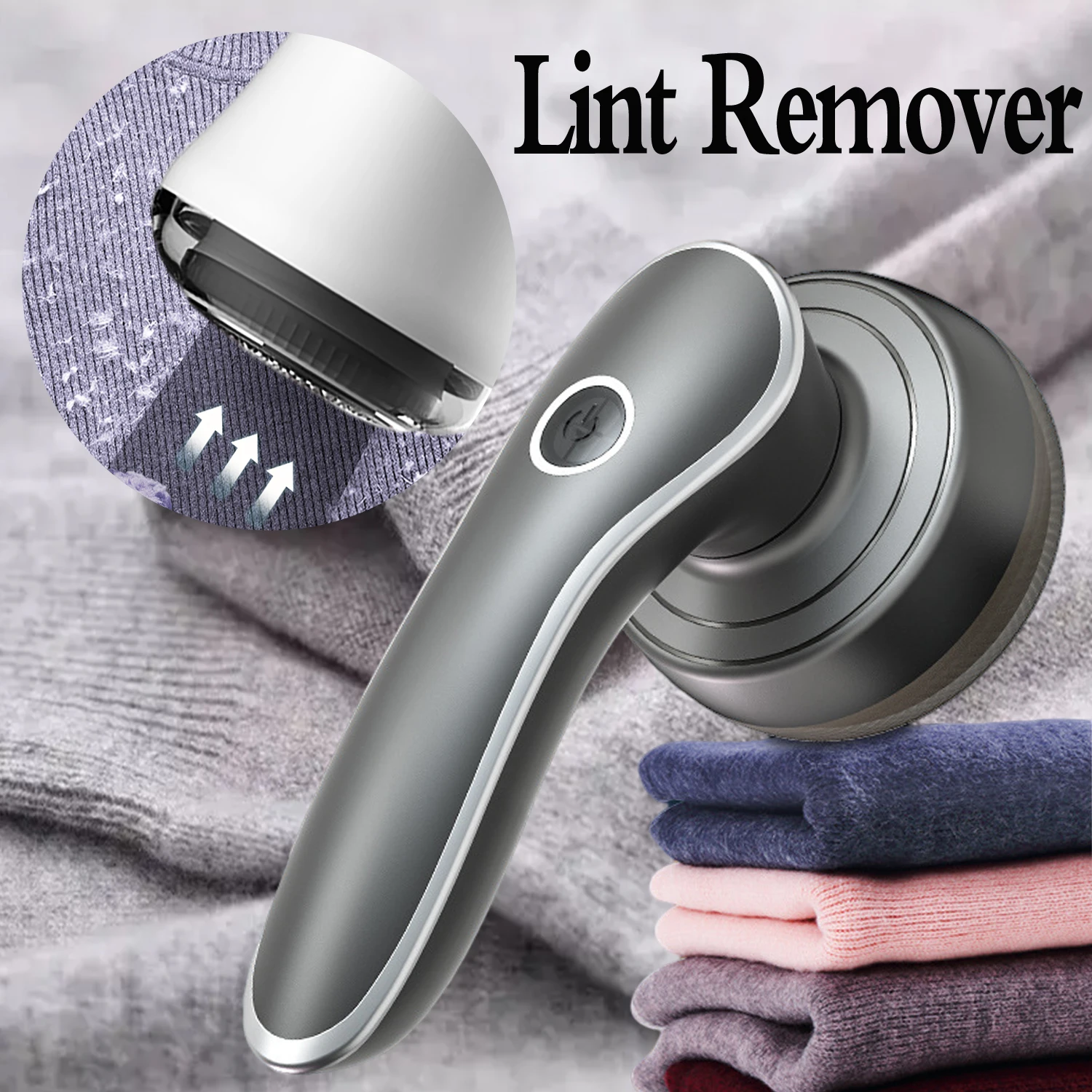 Lint Remover Electric,Sweater Pilling Wool Trimmer Portable Fabric Clothes Carpet Sofa Fuzz Granule Shaver Removal Ball