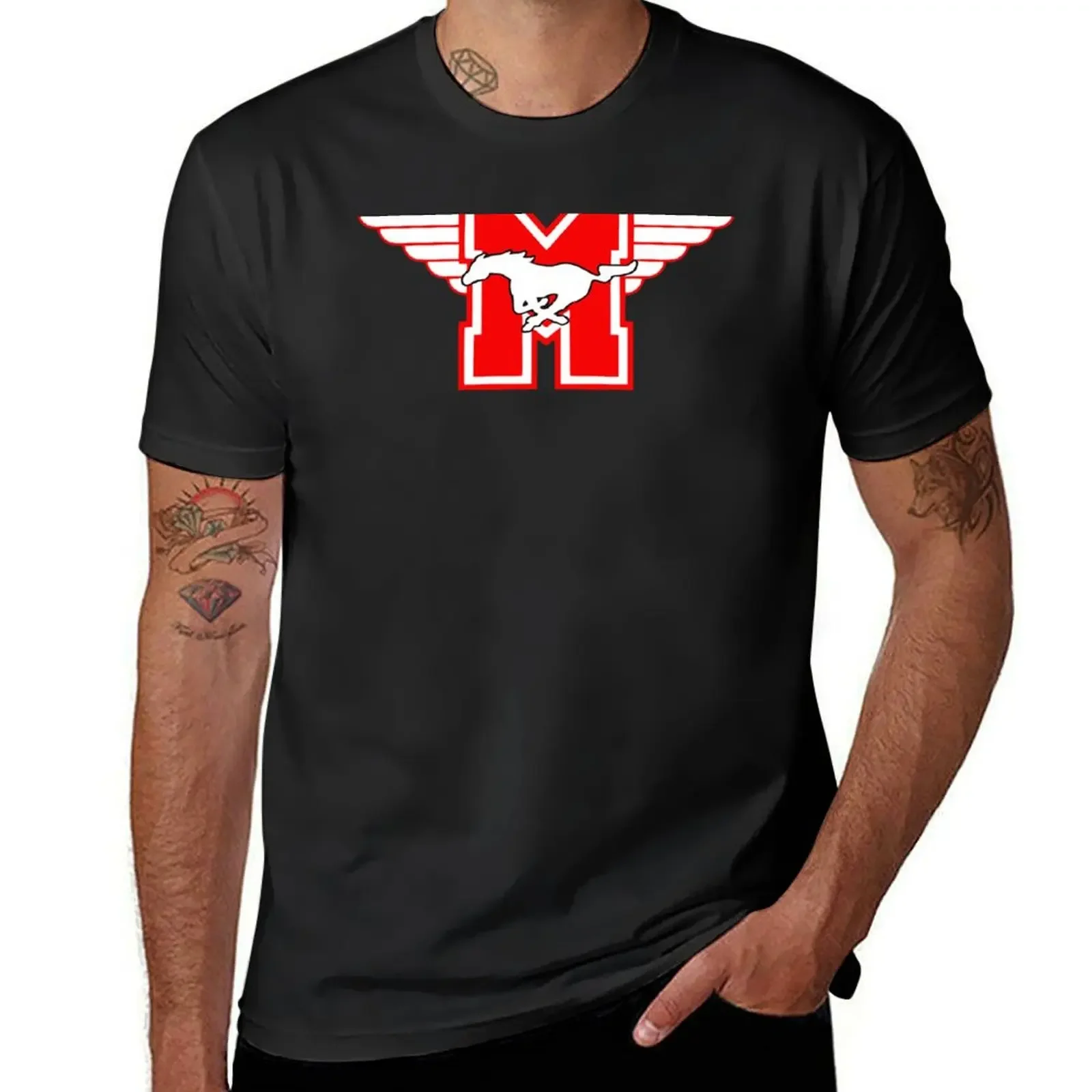 

Hamilton Mustangs Hockey Team (Youngblood movie) T-shirt kawaii clothes oversized tops anime t shirts for men pack