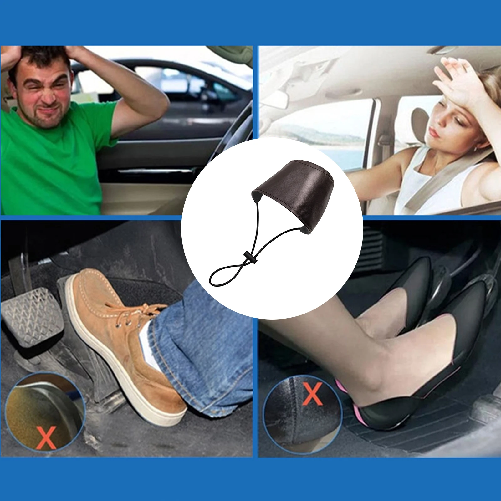 Shoes Heel Protector For Driver Driving Shoe Heel Cover Pad Wear Resistant High-Quality Wearproof Car Accessaries For Driver