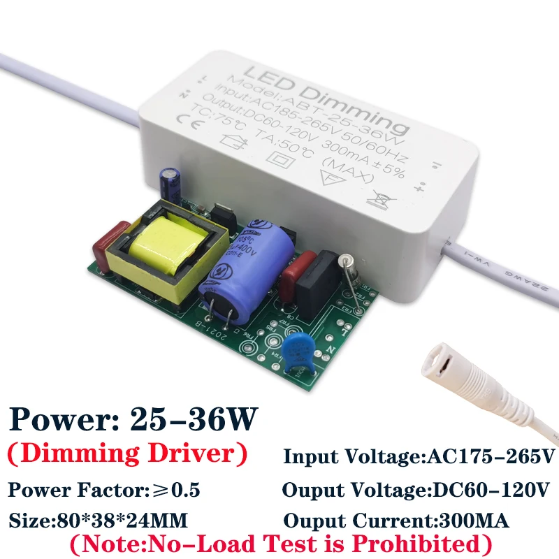 Led Driver Dimmable 110V-220V 1-36W Panel light driver 3W6W12W18W24W36W dimmer switch driver