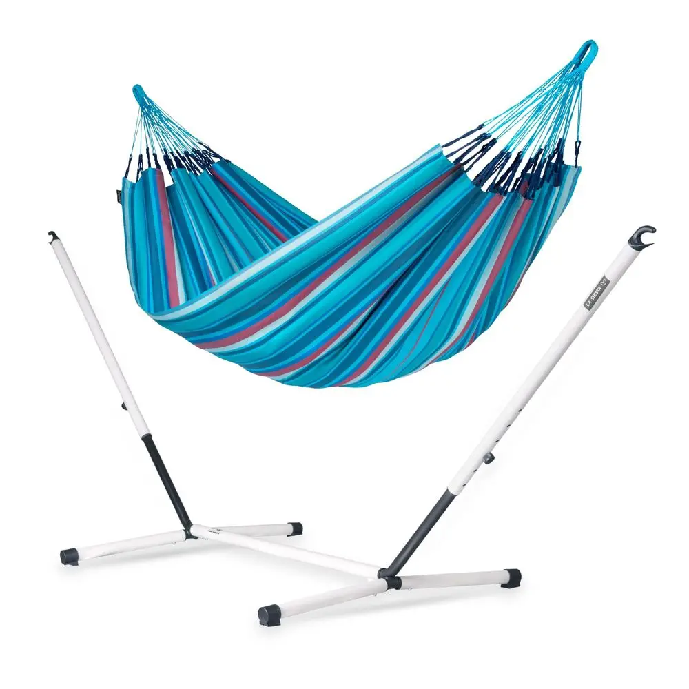 

XL King Brisa Classic Hammock amp Nautico Steel Stand Weather amp Tear Resistant Portable, Family Hammock w Stand Balcony Porch