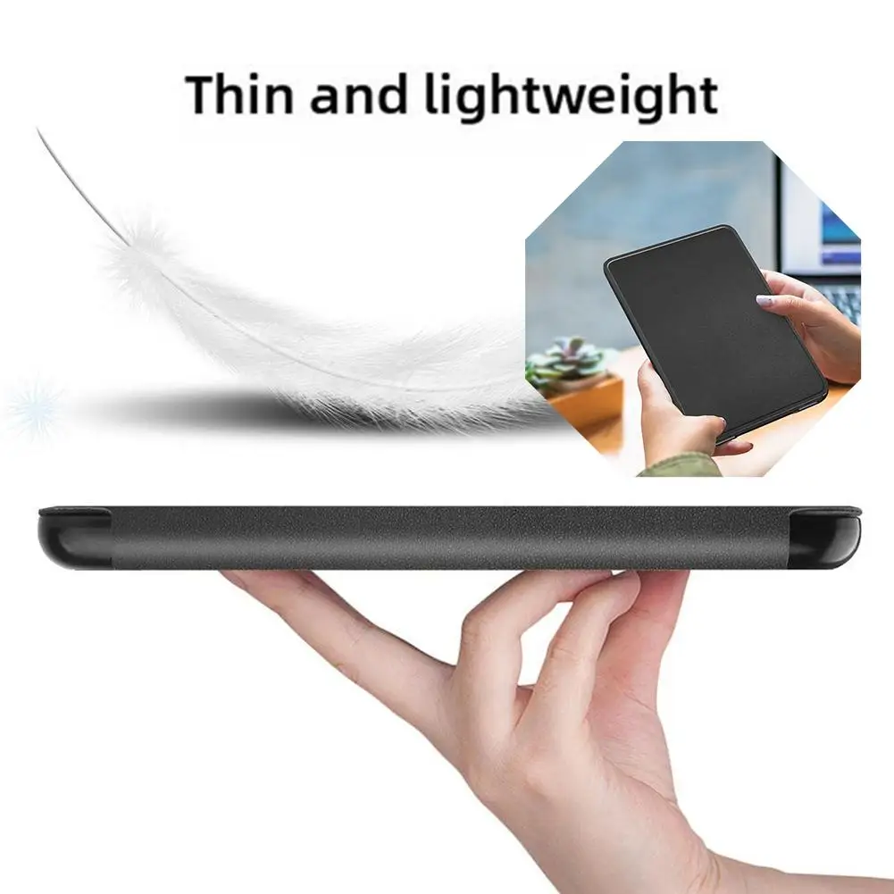 For 24Y Kindle Paper White 12th Generation Tablet Imitation Kindle Inches And Cover Simple Stylish 7 Anti-fal Protective Le I7P1