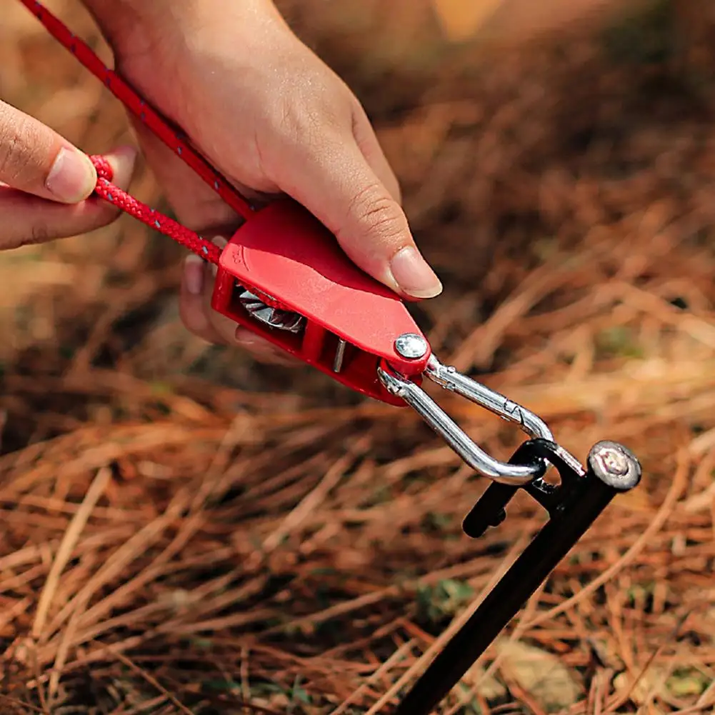 Camping Tent Fixator Multipurpose Washable Fix Tent Pulley Fast Release Camping Lanyard   Camping Rope  Outdoor Stuff