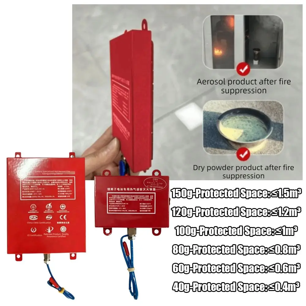 Dual-Line Design Flame Retardant Device Automatic Activation Flame Retardant Automatic Fire Extinguishing Sticker DIN Rail Mount