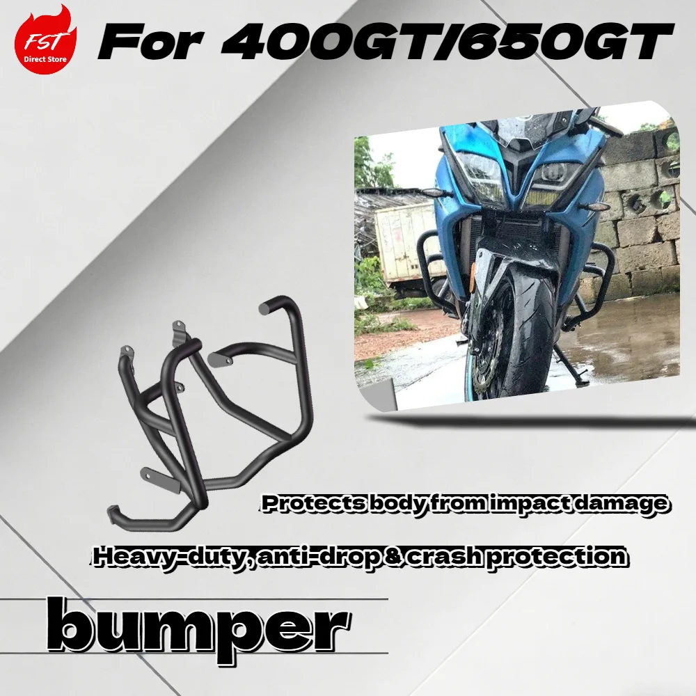 

For 400GT 650GT Durable Reinforced Crash Bar Engine Guard Touring Motorcycle Upgrade Parts