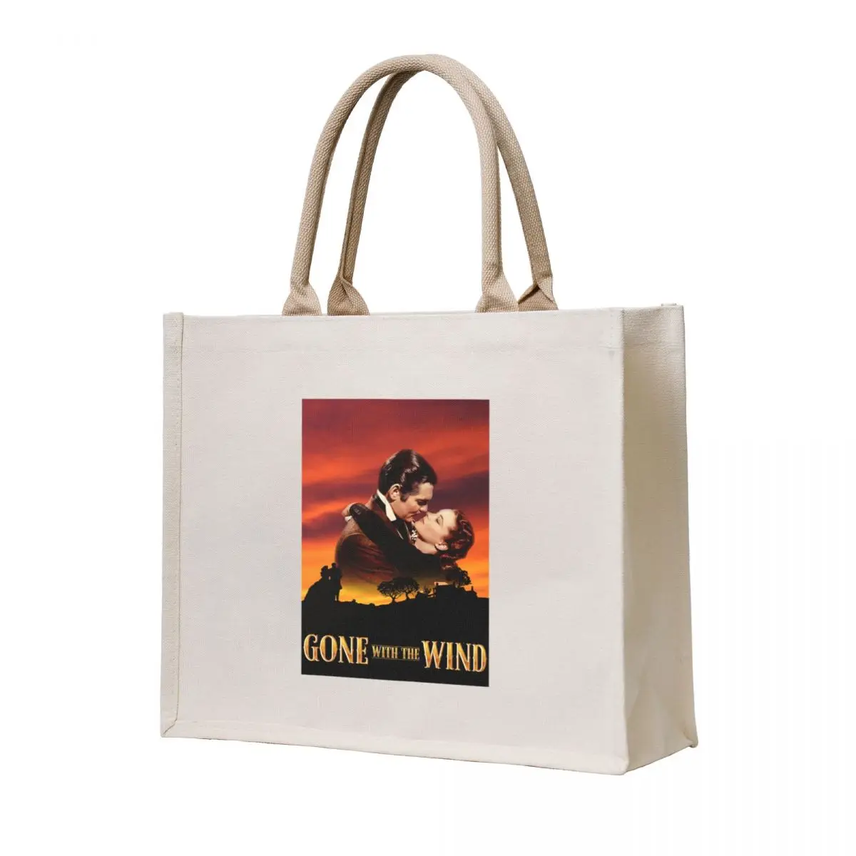 

Day Gifts Love At The Sunset Clark Gable Halloween Tote Bag tote bag canvas Women's beach bags canvas shopping bag Big