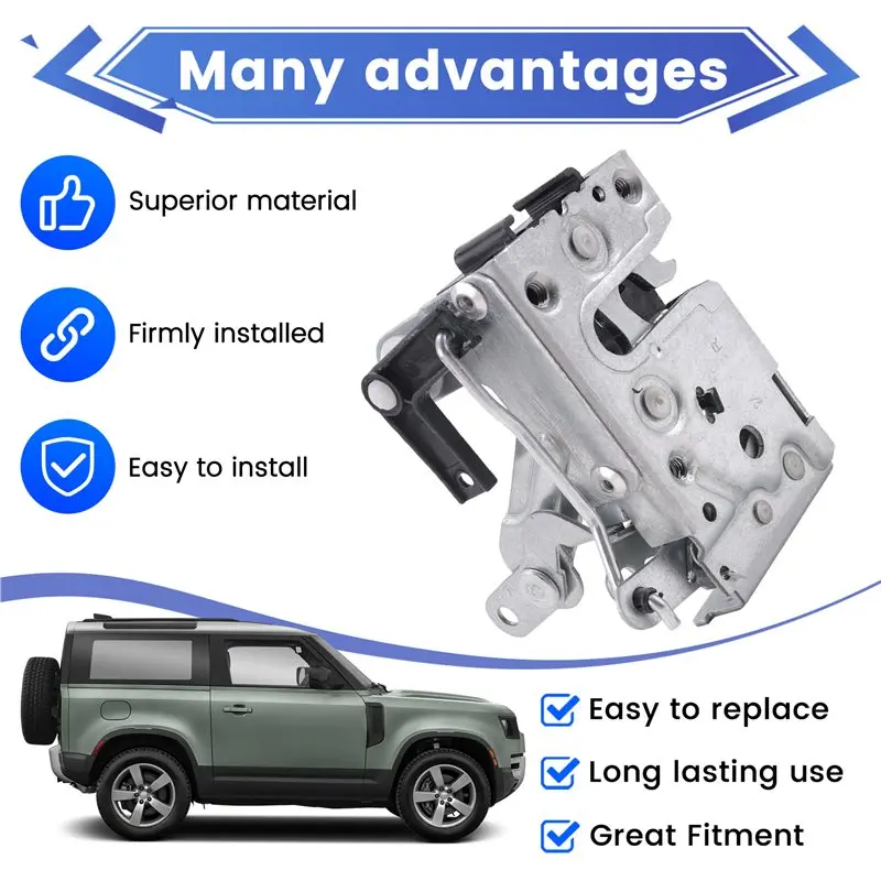 Front Right Door Lock Block Latch Assembly For Land Rover Defender 90& 100 TD5 TDI 1987- 2006-MWC1476 FQJ103160 FQJ500240-N30R