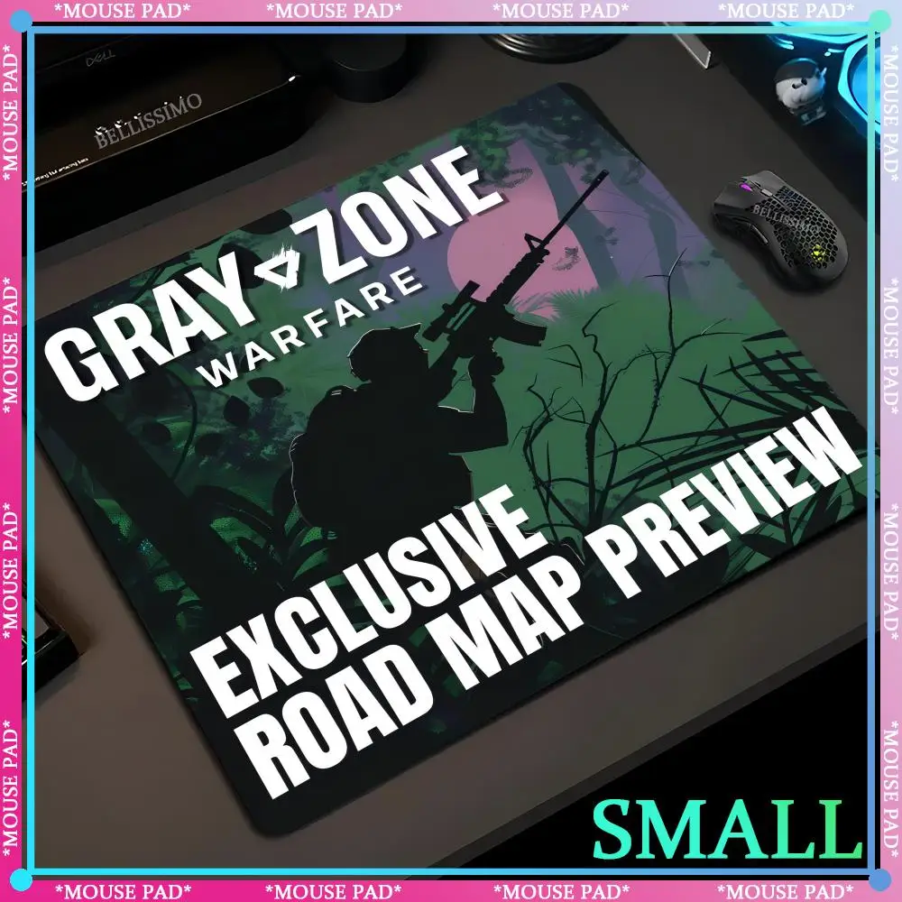 Anime G_Gray Zone Warfare small XS mousepad high quality gaming thickened desk mat non-slip rubber keyboard pad lock mouse pad