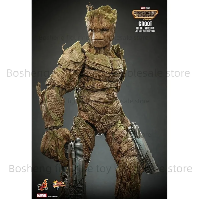 Hottoys MMS707 Guardians of the Galaxy Vol. 3 Groot 1/6 Deluxe Ver In Stock Anime Action Collection ألعاب مجسمة #4